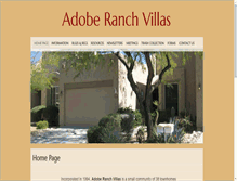 Tablet Screenshot of adoberanchvillas.com